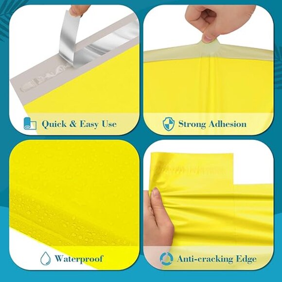 10 pcs Poly Mailers with Handle 10 X 13 Inch Premium Shipping Bags - Picture 3 of 3